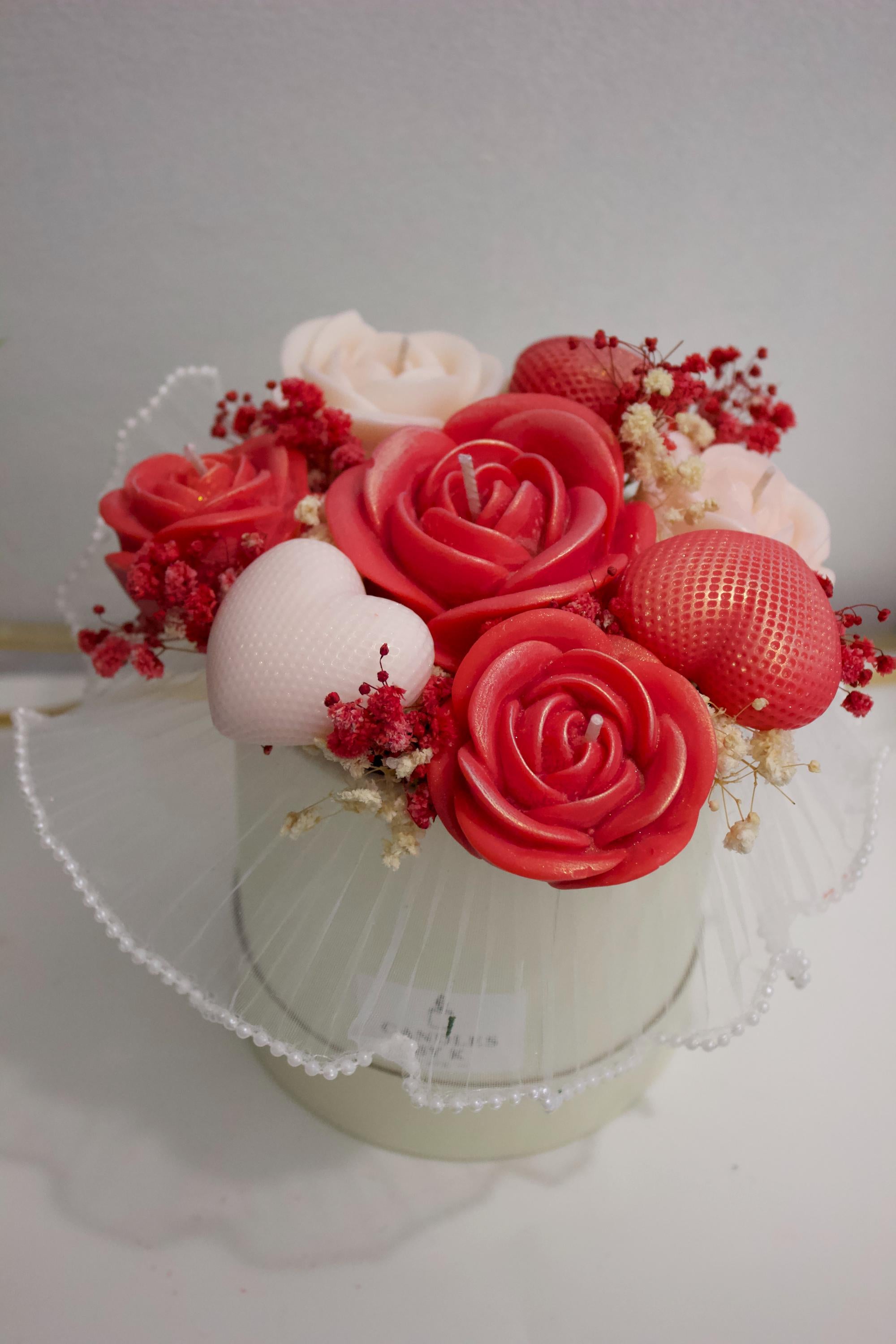 Handmade Rose Wax Melt Bouquet | Gift for her