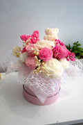 Handmade Scented Wax Melt Bouquet | Rose Peony Bear Butterfly Gift Box