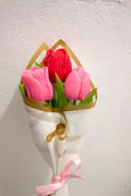 Handmade Tulip & Rose Wax Melts Bouquet: Unique Floral Home Fragrance