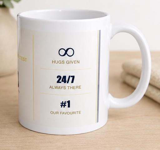 Personalised Father’s Mug | Custom Dad Name Coffee Cup