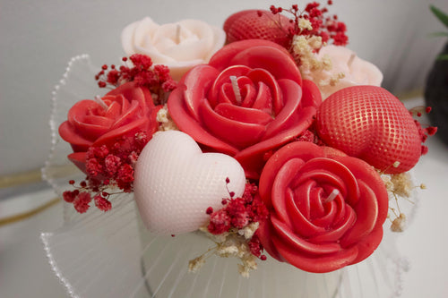 Handmade Rose Wax Melt Bouquet | Gift for her