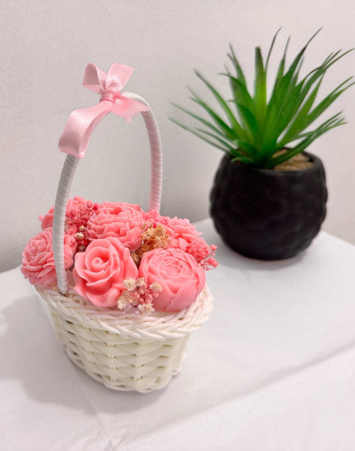 Floral Scented Wax Melt Mini Basket