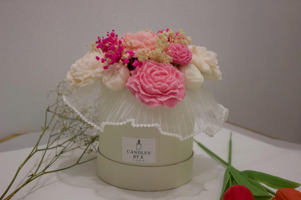 Handmade Soy Wax Flower Candles Bouquet | Gift for her