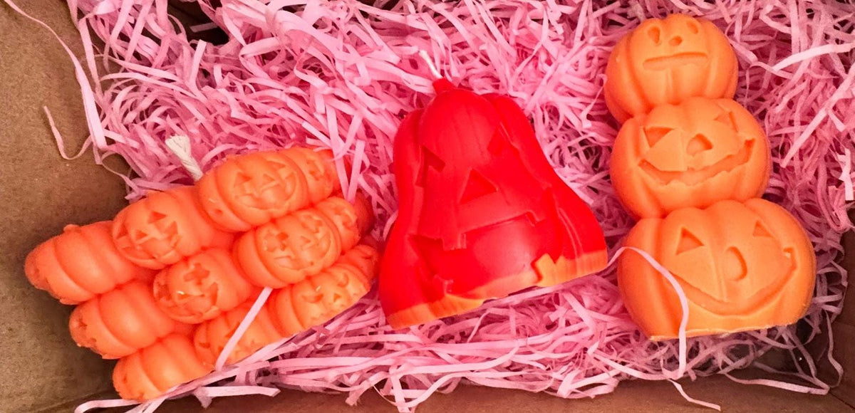 Halloween Scented Candle Collection – Pumpkin, Ghost & Spooky Decor Candles – Handmade Autumn Gifts