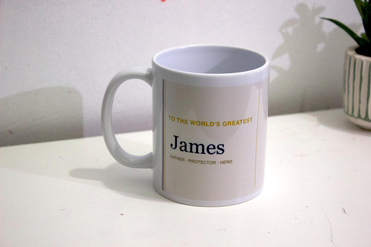 Personalised Father’s Mug | Custom Dad Name Coffee Cup