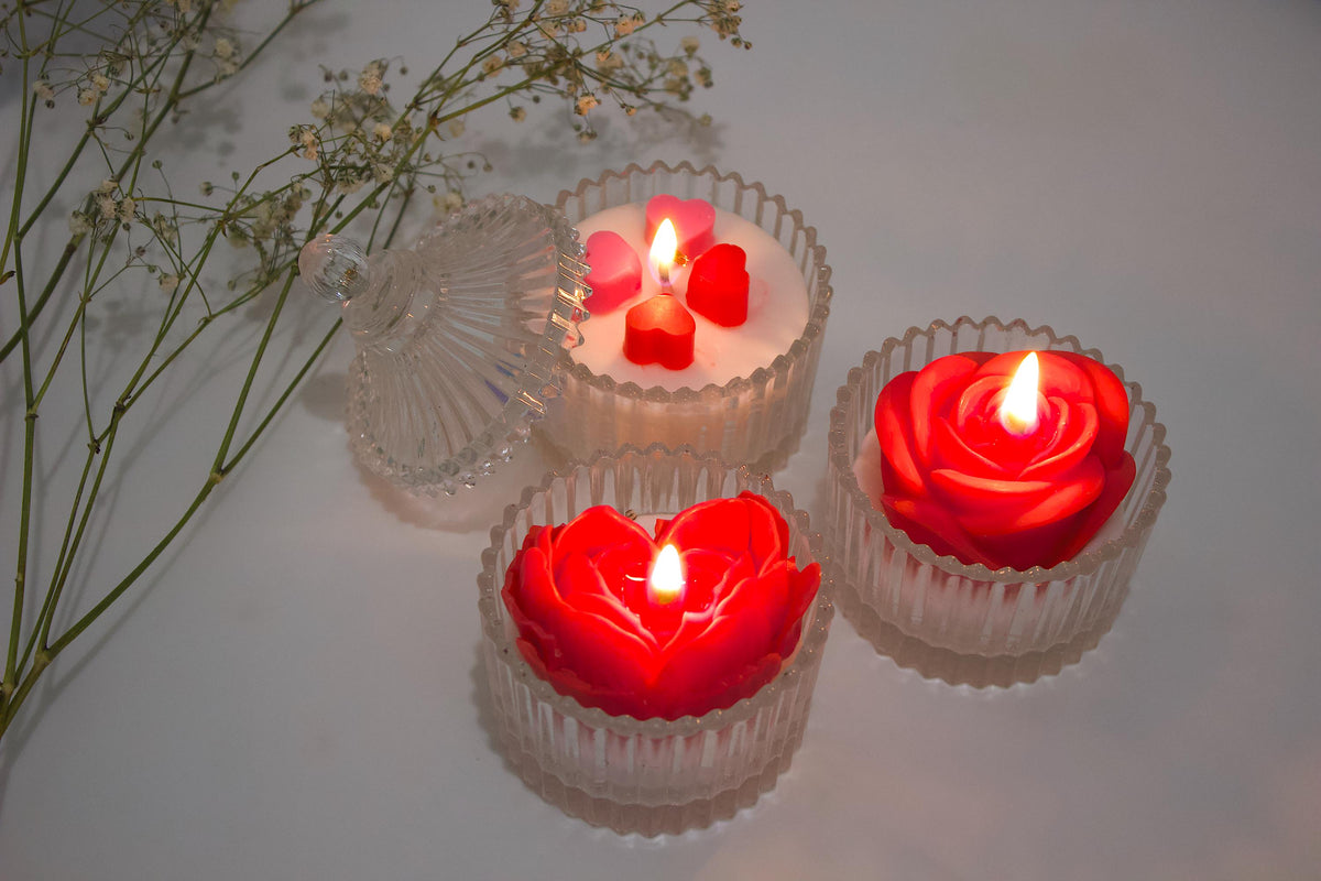 Hand-Poured Scented Crystal Jar Candle | Soy Wax Home Décor