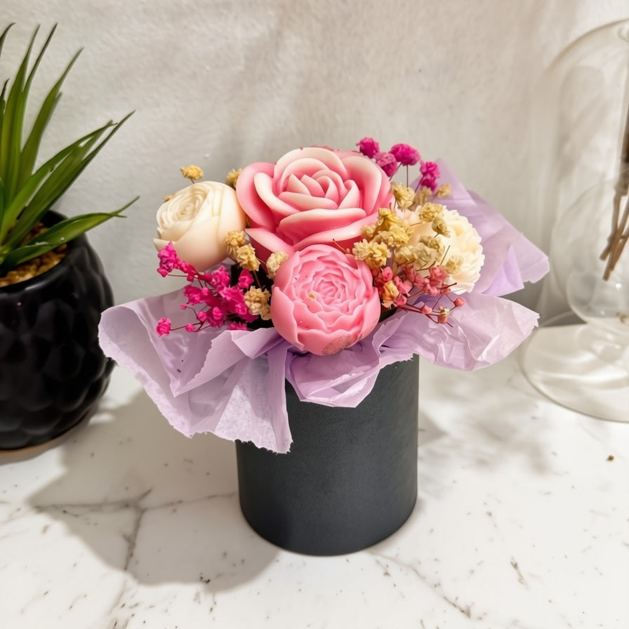 Handcrafted Scented Wax Melt Flower Bouquet